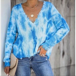 Reversible Tie-Dye knit sweater